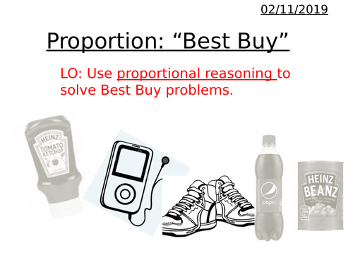 Proportion - Best Buys