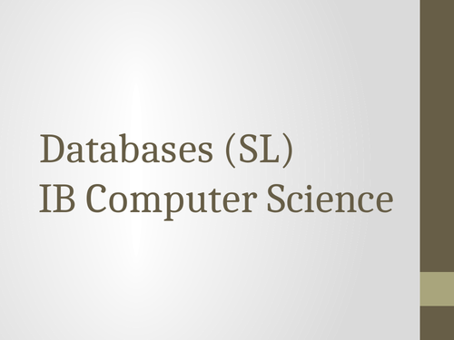 Databases slides (112 slides in total)