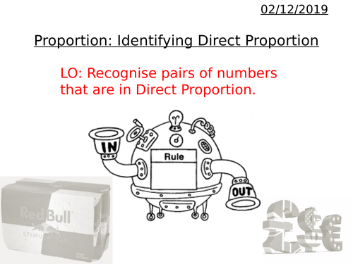 Proportion - Identifying Direct Proportion