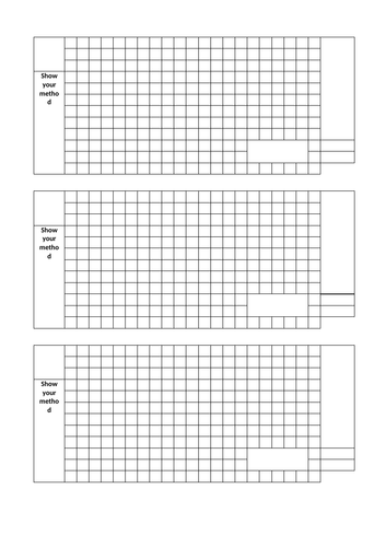 Long division paper (doc and pdf)