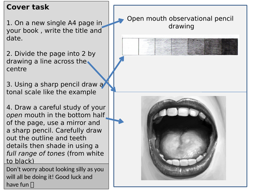 Cover lesson-Open mouth drawing
