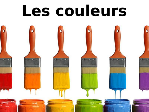 Les couleur - colours in French