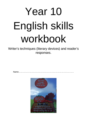 writers-techniques-and-reader-responses-workbook-teaching-resources