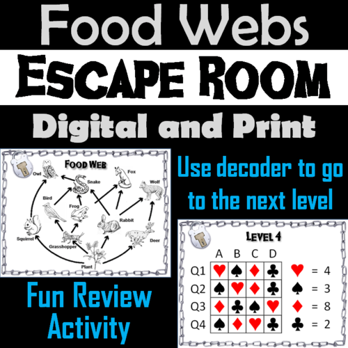 Food Webs Escape Room