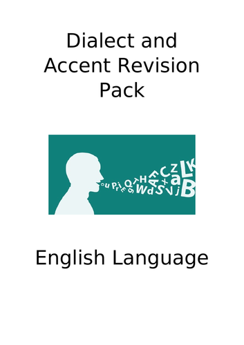 A Level English Language (AQA) Language Diversity: dialect and accent revision pack