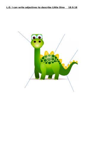 The Little Dino talk for writing story and resources