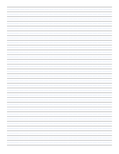 Blank Wide Ruled Handwriting Practice Paper