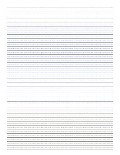 Blank College Ruled Handwriting Practice Paper Teaching Resources