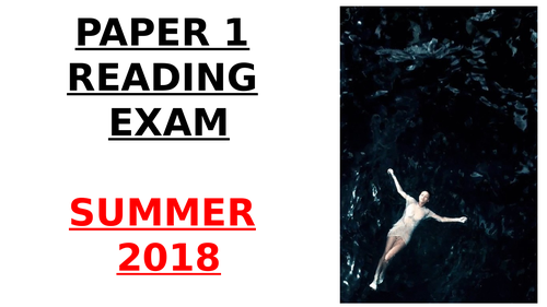 EDUQAS GCSE English Language Paper 1 June 2018 exam model answer PowerPoint (with examiner podcast)