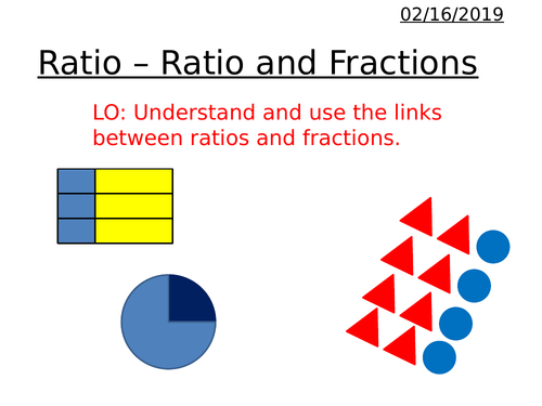 Ratio - Ratios and Fractions
