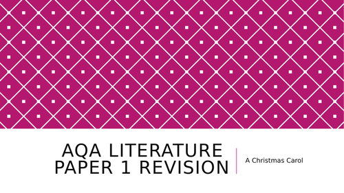 AQA GCSE English Literature Paper 1 Revision Powerpoint ACC