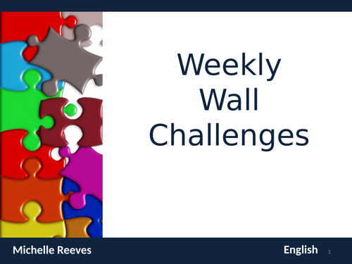Weekly Wall Challenges