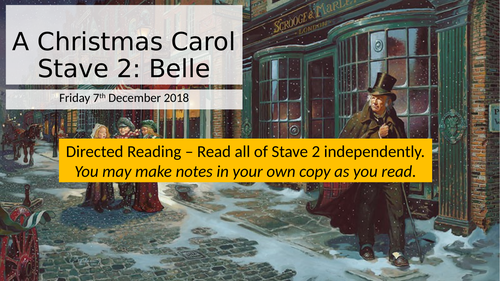 A Christmas Carol Stave 2 (Part two) REVISION