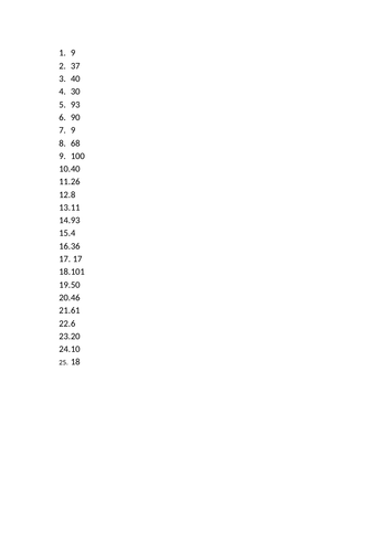 KS1 SATS Practice Paper Arithmetic Mathematics Part 1 (B)