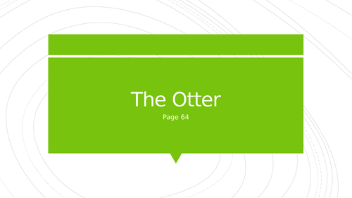 The Otter - Heaney - AS Level lang/lit