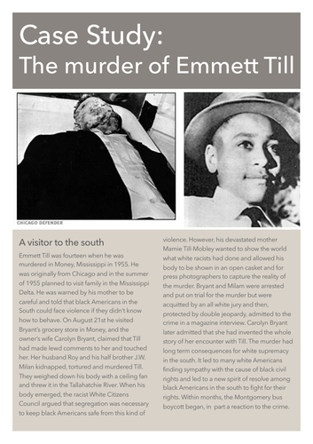 Emmett Tills Impact On The Civil Rights