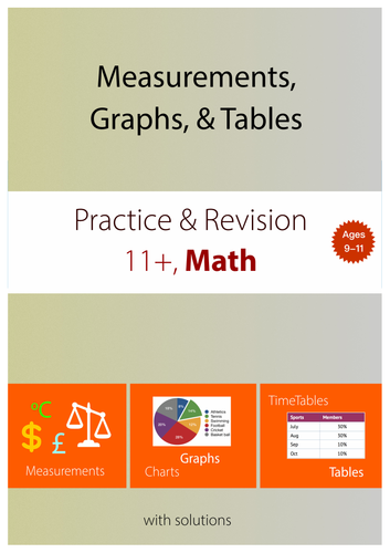 11+ Math Practice : Measurement, Graphs, & Tables