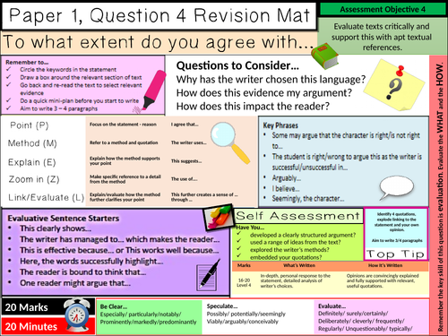 aqa gcse english language paper 1 question 4 example answers