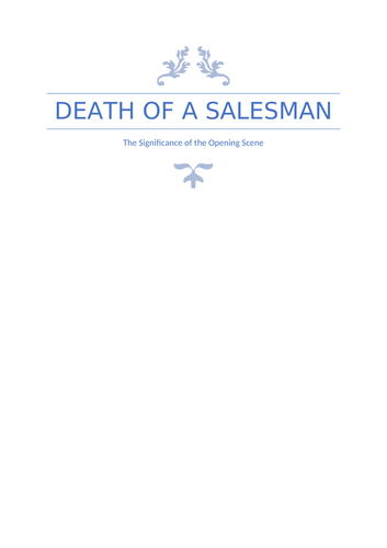 death of a salesman critical essay