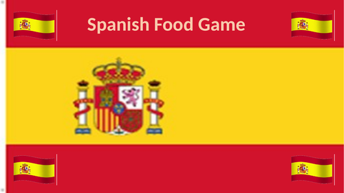 Spanish Food and Drink Game