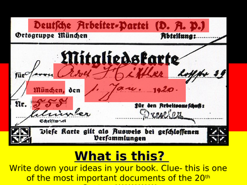 Germany Weimar Republic Nazi Party 25 points