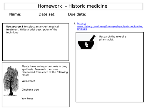 ks3 homework tasks