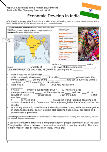 india case study geography gcse