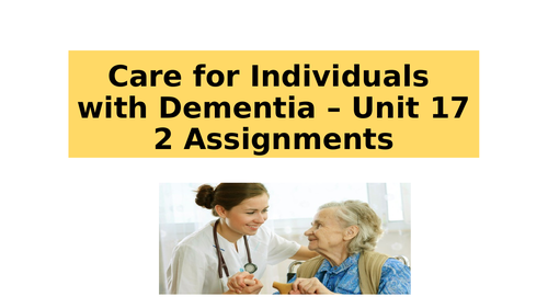 L3 Extended Diploma in Health and Social Care - Caring for individuals with Dementia