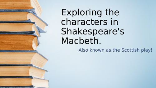 Macbeth GCSE or other study