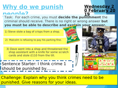 Why do we punish people who commit crime?