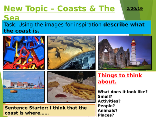 Coasts & The Sea: Introductory Lesson