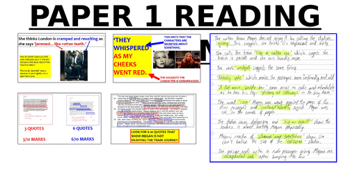 EDUQAS GCSE English Language Paper 1 2016 exam Q1-Q5 PowerPoint ...