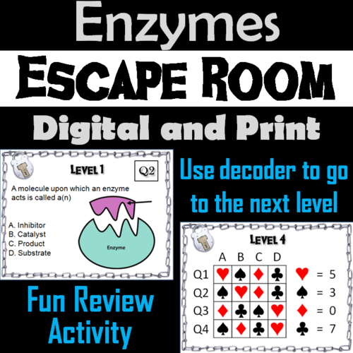Enzymes Activity: Biology Escape Room - Science