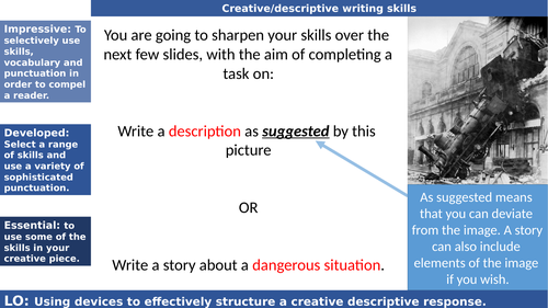 Creative descriptive writing_ Train wreck_question 5 paper 1 GCSE ...