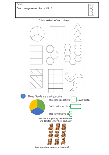 FRACTIONS YEAR 2 thirds