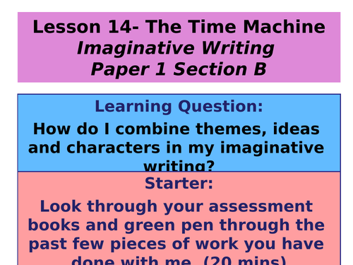 english creative writing ks3