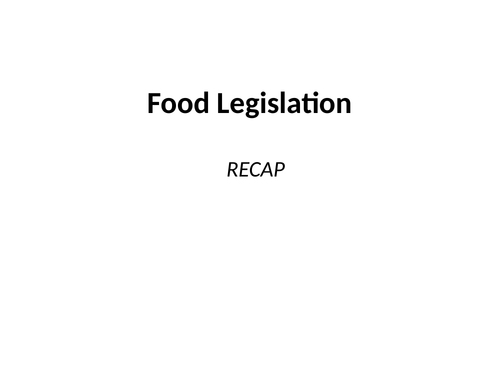 Hospitality EHO revision