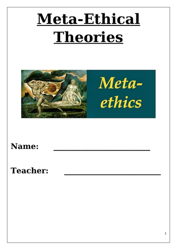 OCR A Level RS - Ethics- revision booklets