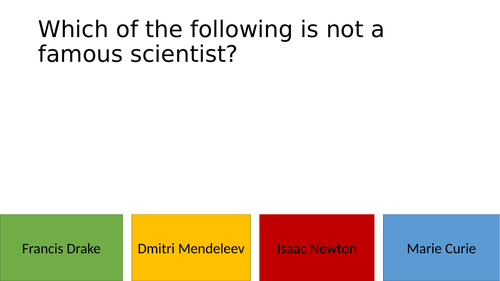 Revision Quiz for AQA Biology- 4 card quiz