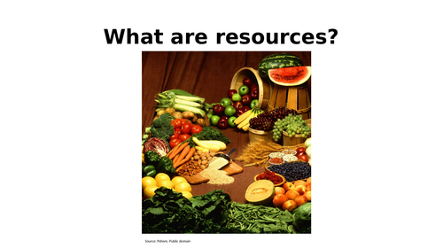 Importance of resources