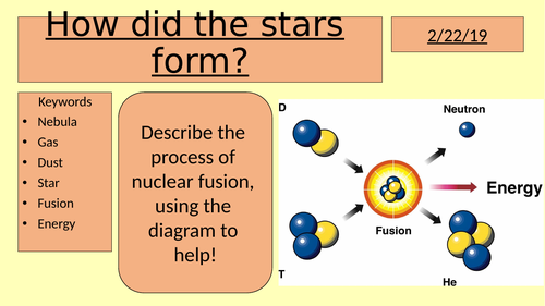 How does a star form? (GCSE space star formation)