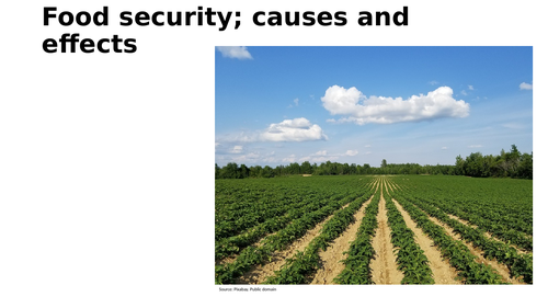 Food security; nature, causes and effects