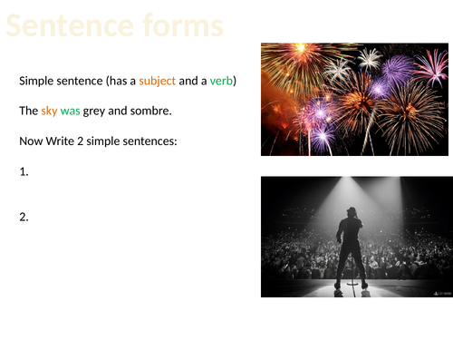 Sentence forms