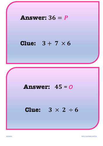 Order of Operations