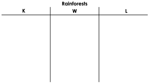 Rainforest Unit of Work (KS2) 12 Lessons
