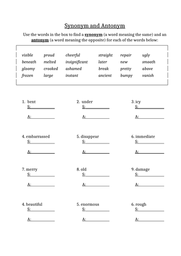 synonym-and-antonym-worksheet-teaching-resources