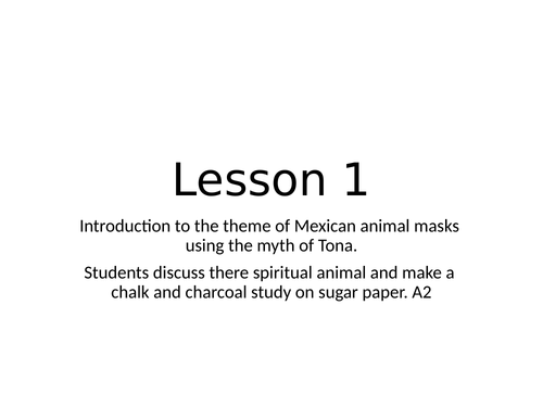 Animal masks project