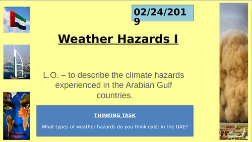 UAE Social Studies - Climate and Weather Double
