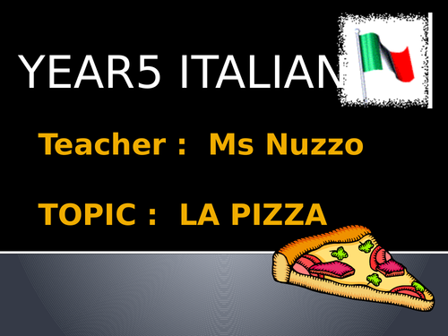 Italian Primary Taster Lesson