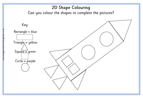 2D Shape Colouring